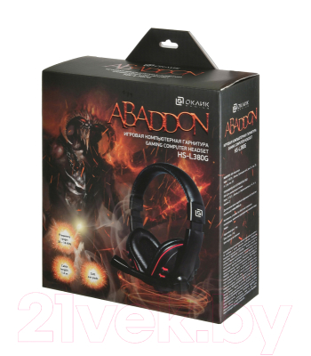 Наушники-гарнитура Оклик HS-L380G Abbadon