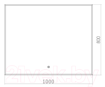 Зеркало Silver Mirrors Алмина 100x80 / ФР-00002158