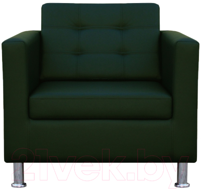 Кресло мягкое Brioli Дилли клетка (L15/зеленый) - фото