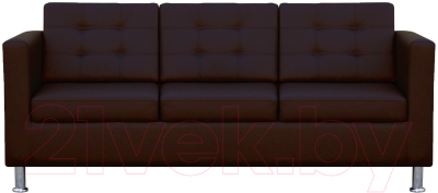 Диван Brioli Дилли клетка трехместный - фото