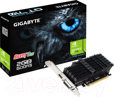 Видеокарта Gigabyte GeForce GT 710 2GB GDDR5 (GV-N710D5SL-2GL)