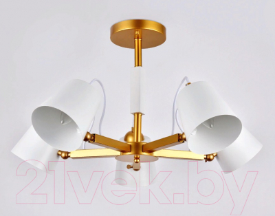 Люстра Ambrella TR3101/5 WH/GD