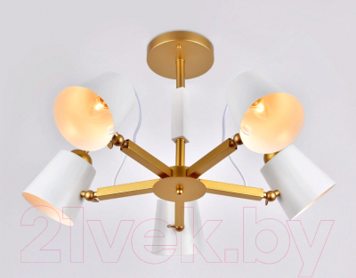 Люстра Ambrella TR3101/5 WH/GD