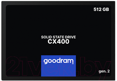 SSD диск Goodram CX400 Gen. 2 512GB (SSDPR-CX400-512-G2) - фото