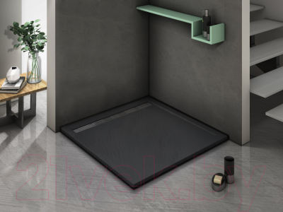 Экран для душевого поддона WeltWasser SKS90-BL 88x88x10