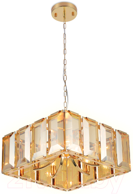 Люстра Ambrella TR5149 GD/TI (золото/янтарь) - фото