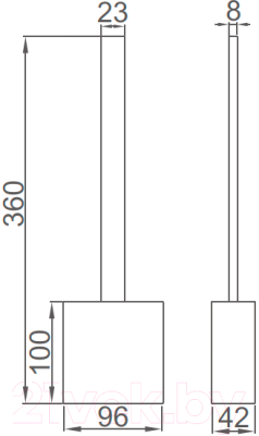 Ершик для унитаза Ledeme L917B