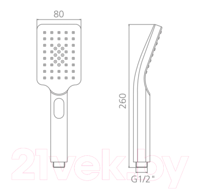 Лейка ручного душа Gerhans К40109