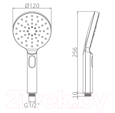 Лейка ручного душа Gerhans К40110