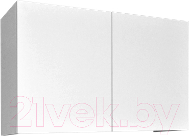 Шкаф для ванной Гамма 40.06 Ф8 (белый глянец) - фото