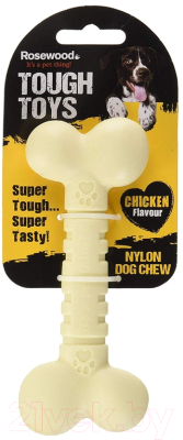 Игрушка для собак Rosewood Кость бежевая / 20441/RW - фото