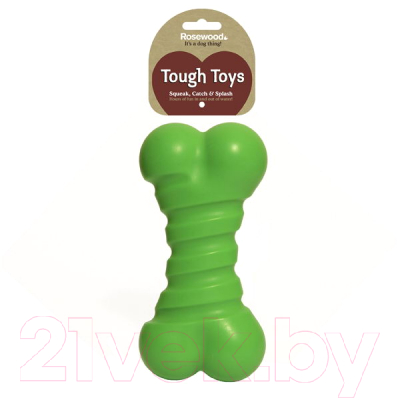 Игрушка для собак Rosewood Кость зеленая / 40322/RW