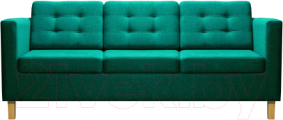 Диван Brioli Дилли клетка Д трехместный - фото