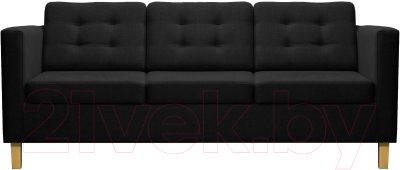 Диван Brioli Дилли клетка Д трехместный - фото