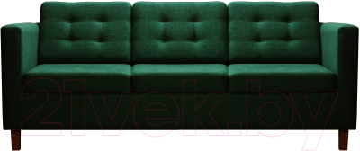 Диван Brioli Дилли клетка Д трехместный - фото