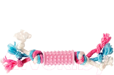 Игрушка для собак Duvo Plus Резиновый центр с веревками / 11429/DV