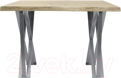 Обеденный стол Buro7 Призма с обзолом и сучками 120x80x76