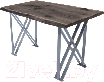 Обеденный стол Buro7 Призма с обзолом и сучками 120x80x76 - фото