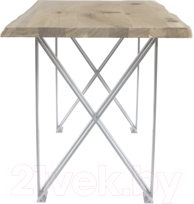 Обеденный стол Buro7 Призма с обзолом и сучками 150x80x76