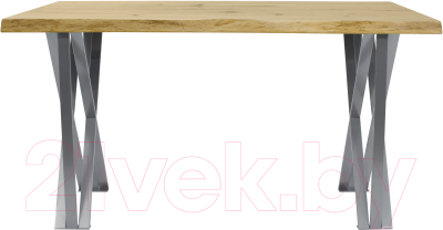 Обеденный стол Buro7 Призма с обзолом и сучками 150x80x76