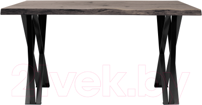 Обеденный стол Buro7 Призма с обзолом и сучками 150x80x76