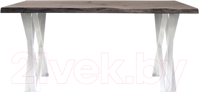 Обеденный стол Buro7 Призма с обзолом и сучками 180x80x76