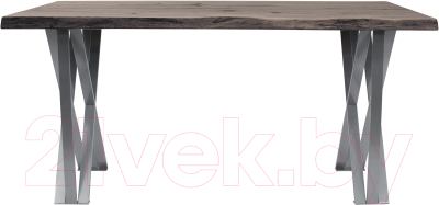 Обеденный стол Buro7 Призма с обзолом и сучками 180x80x76