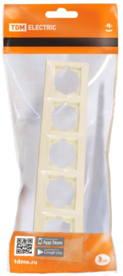 Рамка для выключателей и розеток TDM Лама SQ1815-0137