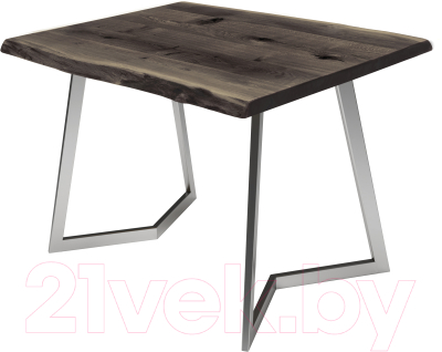 Обеденный стол Buro7 Уиллис с обзолом и сучками 110x80x74 - фото