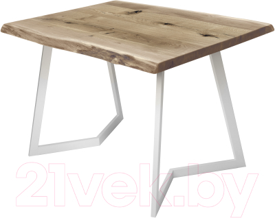 Обеденный стол Buro7 Уиллис с обзолом и сучками 120x80x74 - фото