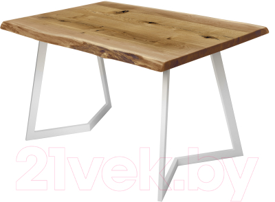 Обеденный стол Buro7 Уиллис с обзолом и сучками 150x80x74 - фото