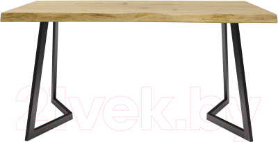 Обеденный стол Buro7 Уиллис с обзолом и сучками 150x80x74