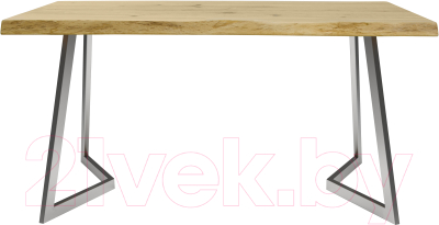 Обеденный стол Buro7 Уиллис с обзолом и сучками 150x80x74