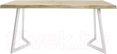 Обеденный стол Buro7 Уиллис с обзолом и сучками 180x80x74