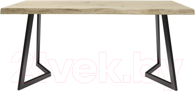 Обеденный стол Buro7 Уиллис с обзолом и сучками 180x80x74