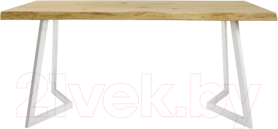 Обеденный стол Buro7 Уиллис с обзолом и сучками 180x80x74