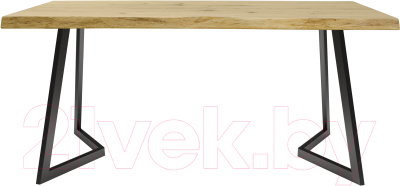 Обеденный стол Buro7 Уиллис с обзолом и сучками 180x80x74
