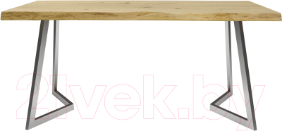 Обеденный стол Buro7 Уиллис с обзолом и сучками 180x80x74