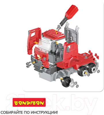 Конструктор Bondibon Собирай и играй. Пожарная часть / ВВ4846
