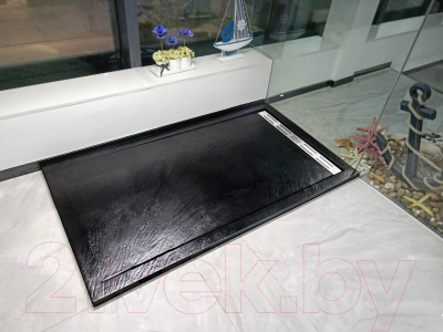 Душевой поддон WeltWasser TRS 80 Stone-BL (с сифоном)