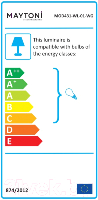 Бра Maytoni Avola MOD431-WL-01-WG