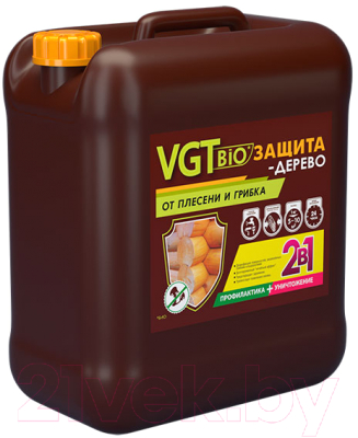 Пропитка для дерева VGT Биозащита-дерево тонированный - фото