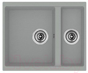 Мойка кухонная Longran Enigma ENG555.460 15 (крома) - фото
