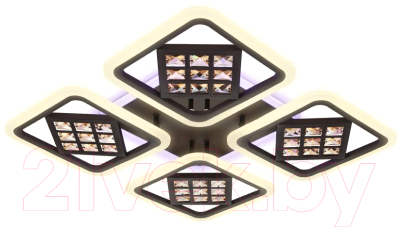 Потолочный светильник Ambrella FA287/4 CF/TI (кофе/янтарь) - фото