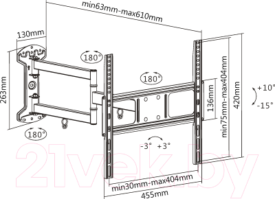 Кронштейн для телевизора Ultramounts UM 906