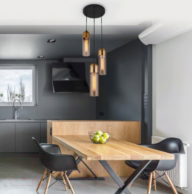 Люстра Евросвет 50180/3 (янтарный)