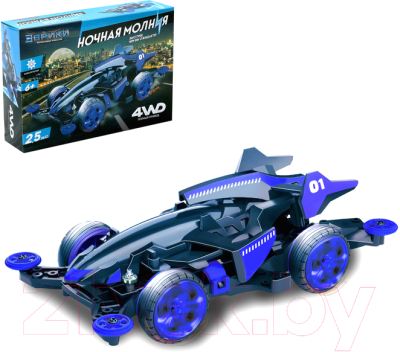 Конструктор электромеханический Эврики Ночная молния 4WD / 3102428 - фото