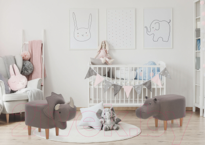 Пуф Импэкс Leset Hippo Combi (рогожка Milos 16)