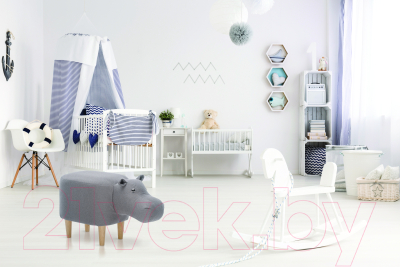 Пуф Импэкс Leset Hippo Combi (рогожка Milos 16)