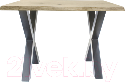 Обеденный стол Buro7 Икс с обзолом и сучками 110x80x76